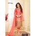 CORAL PINK AND BEIGE TWO TONE EMBROIDERED READY MADE SALWAR SUIT